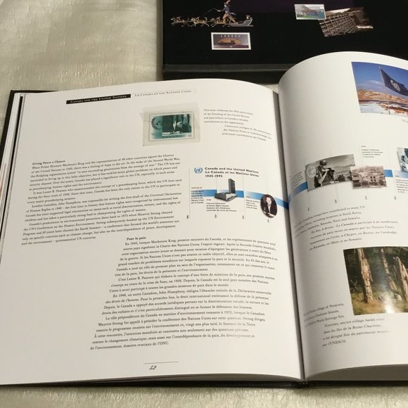 Canada 95 - The Collection of 1995 stamps hardback book w/ dust cover - Picture 10 of 14